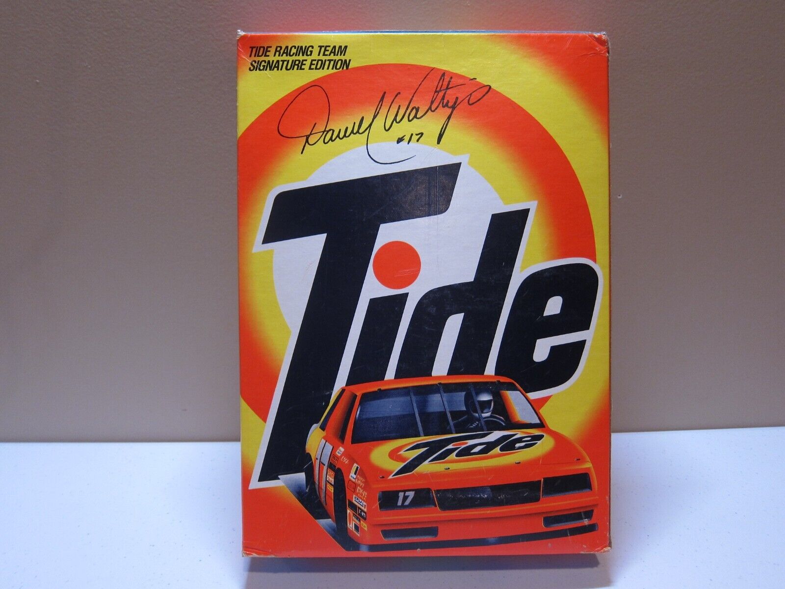 Tide Detergent Full Unopened Box Darrel Waltrip NASCAR Racing Signature Edition.