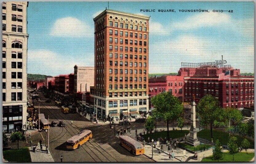 1940s Youngstown, Ohio Postcard 