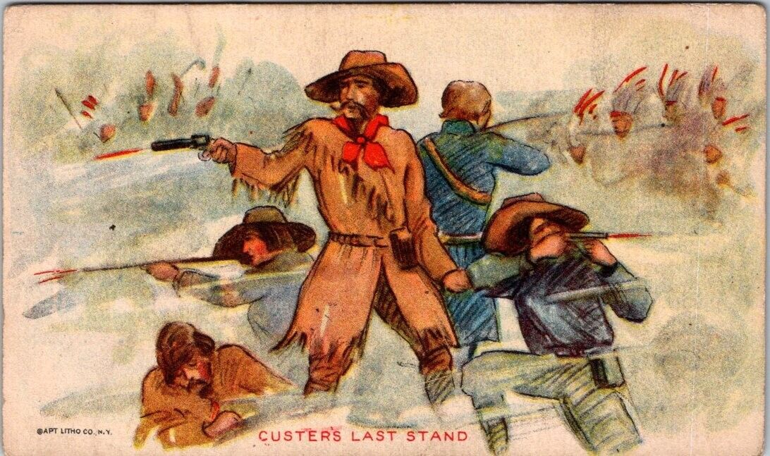 Custer\'s Last Stand Battle Action Fischer Baking Company Newark NJ JQV4
