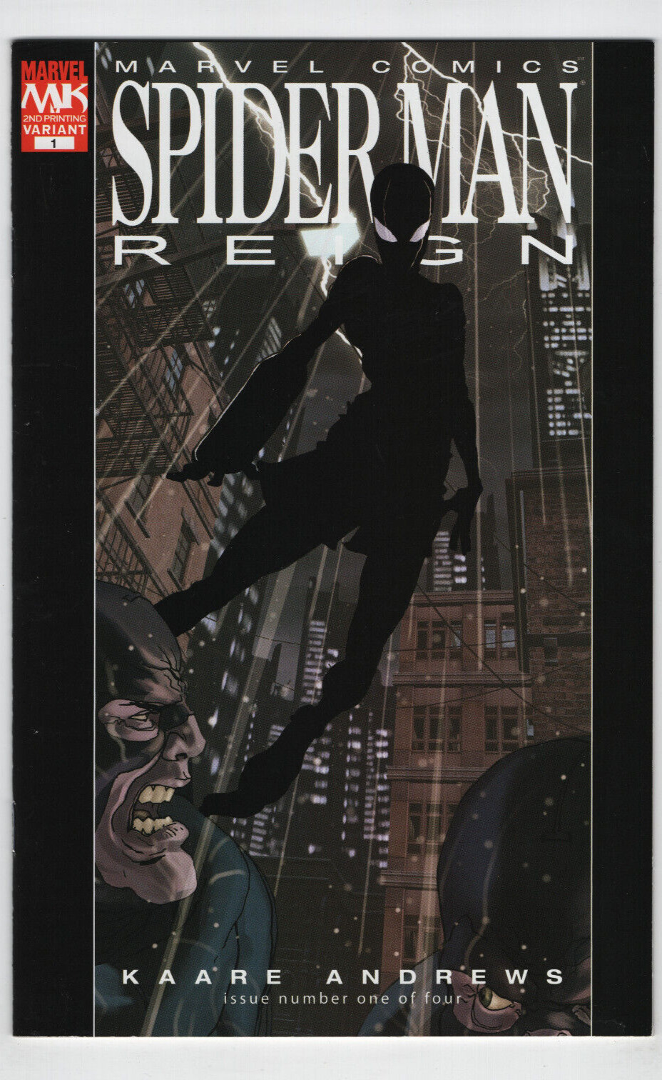 SPIDER-MAN REIGN #1 2ND PRINT KAARE ANDREWS VARIANT SYMBIOTE COVER MARVEL COMICS