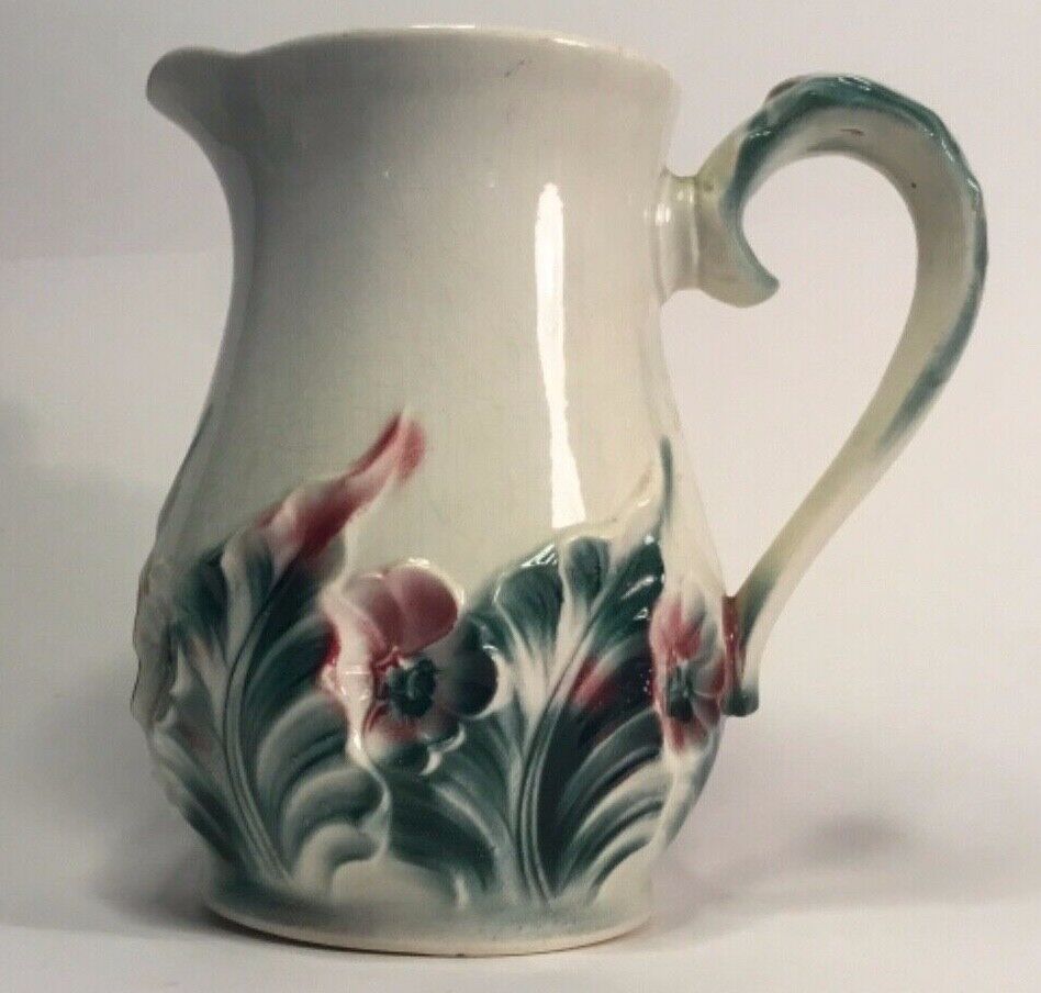 Antique Art Nouveau French Majolica Pitcher found in Nancy, France