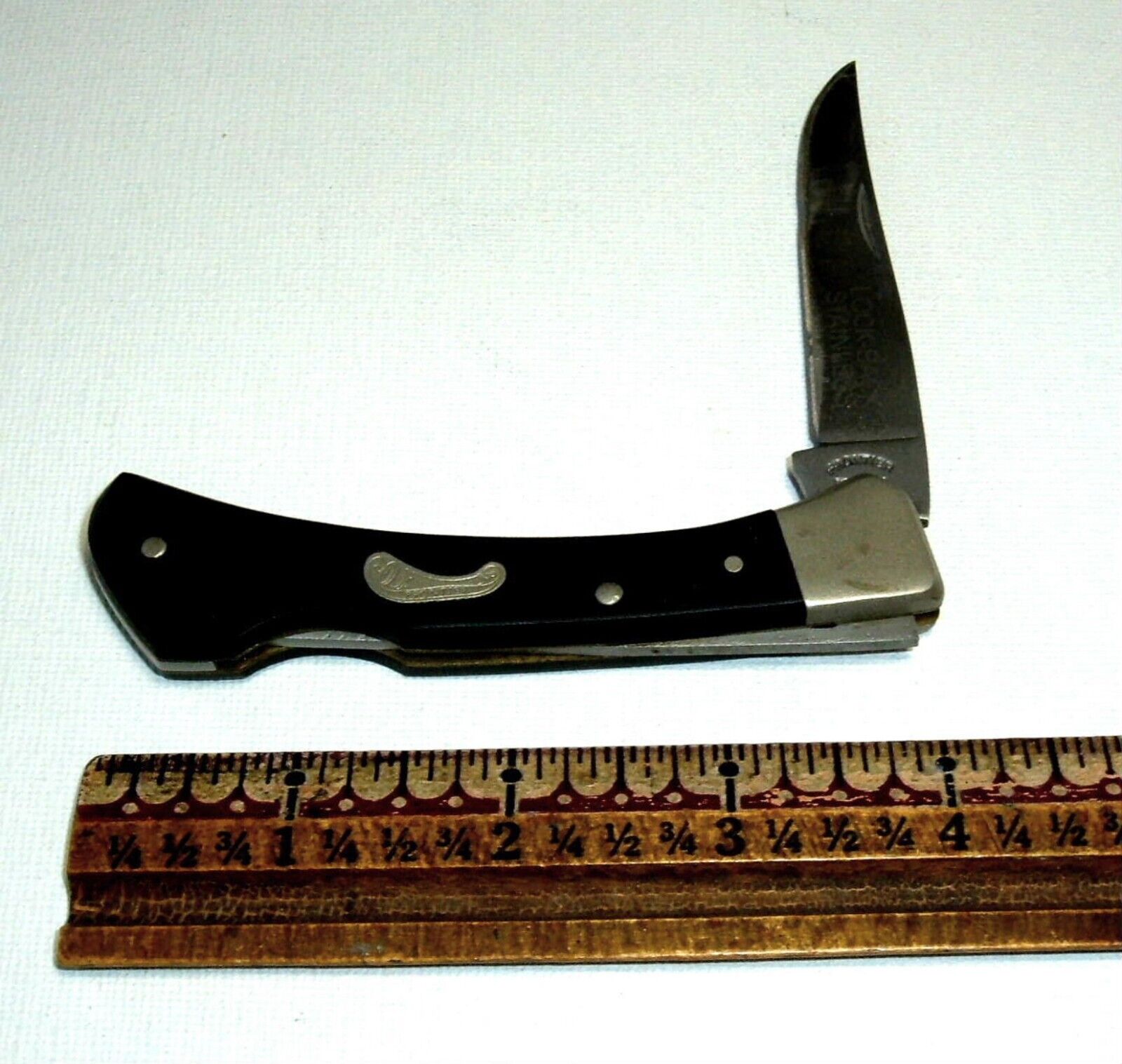 Vintage IMPERIAL U.S.A. FRONTIER 4514  Lock Back Stainless Pocket Knife, ESTATE