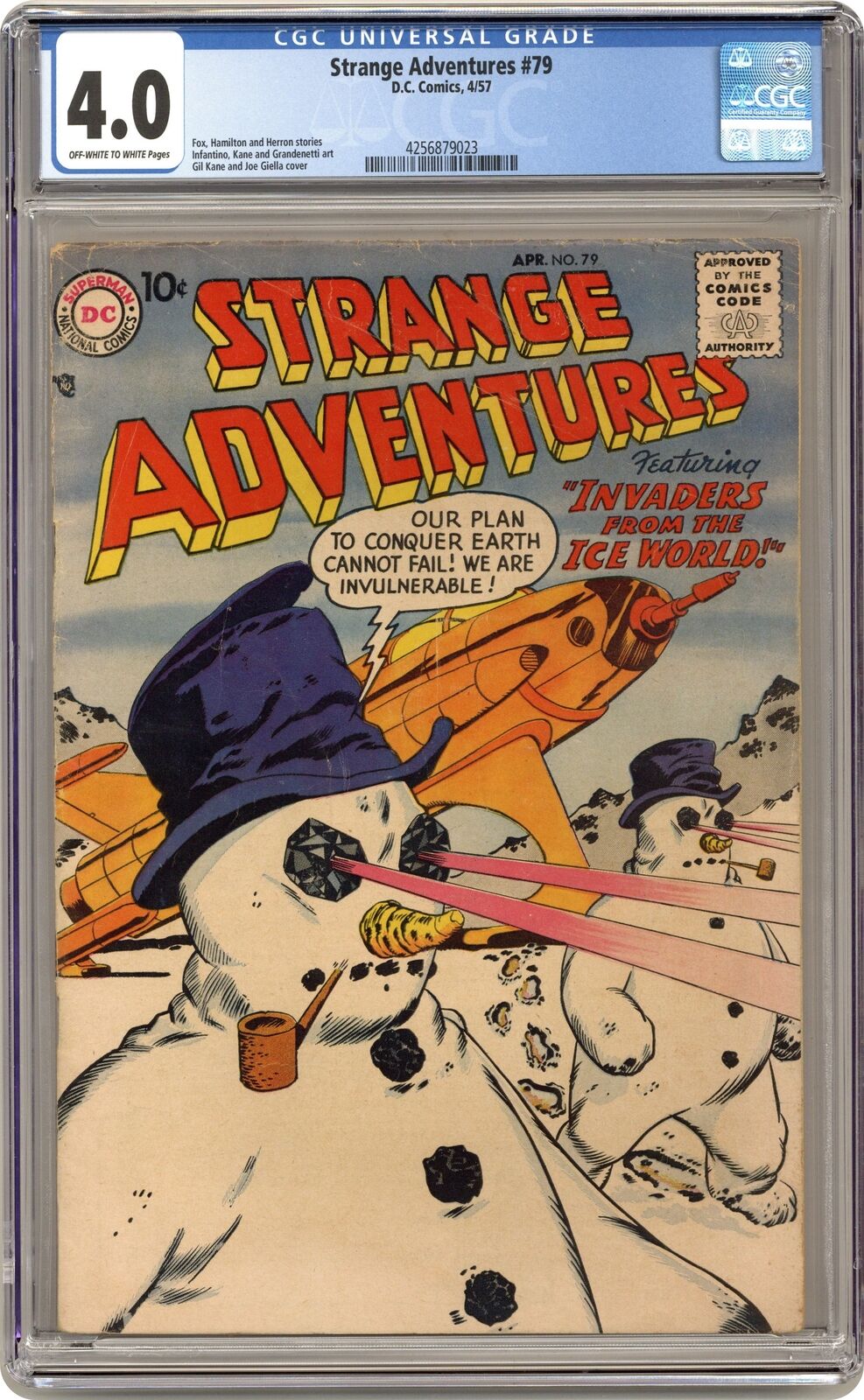 Strange Adventures #79 CGC 4.0 1957 4256879023