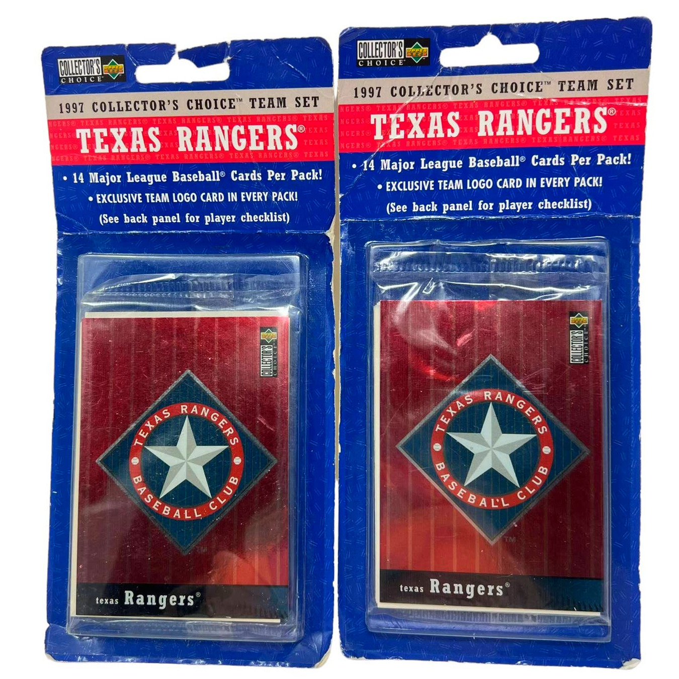 TEXAS RANGERS 1997 UPPER DECK Collectors Choice Baseball Cards Sealed Pack