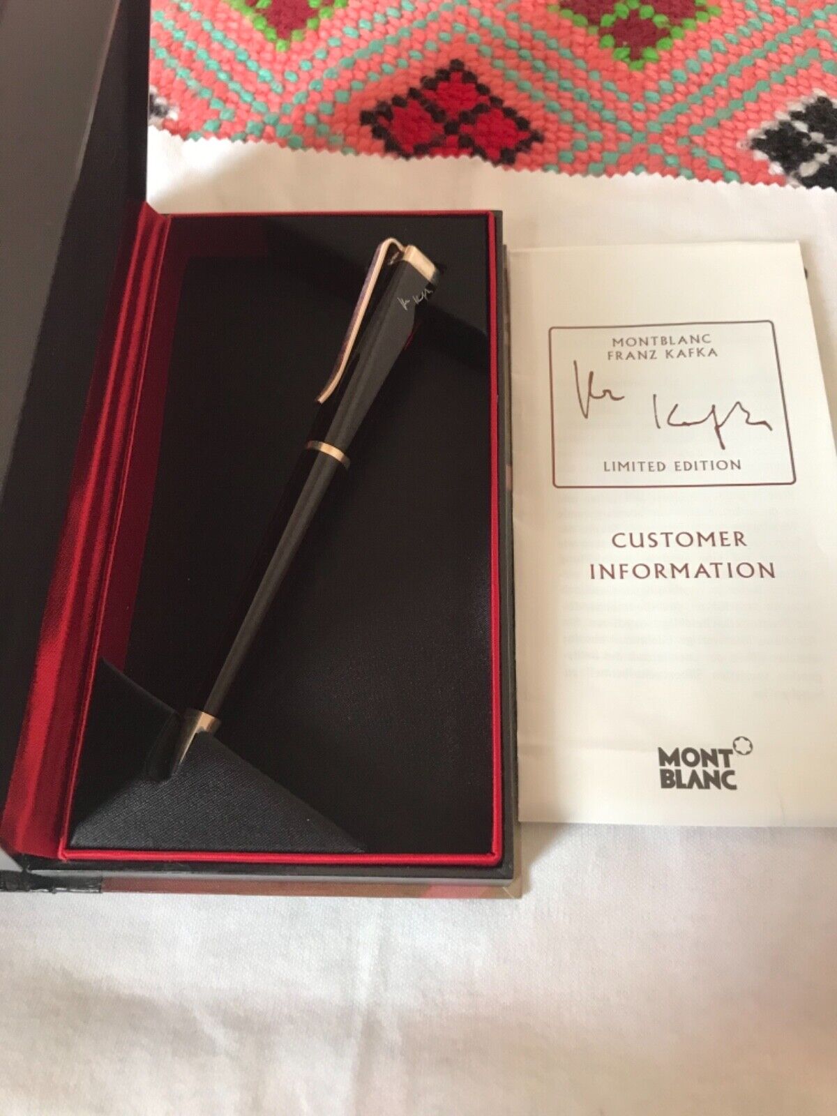 Montblanc Franz Kafka Writers Edition Ballpoin Pen-Excellent Condition 