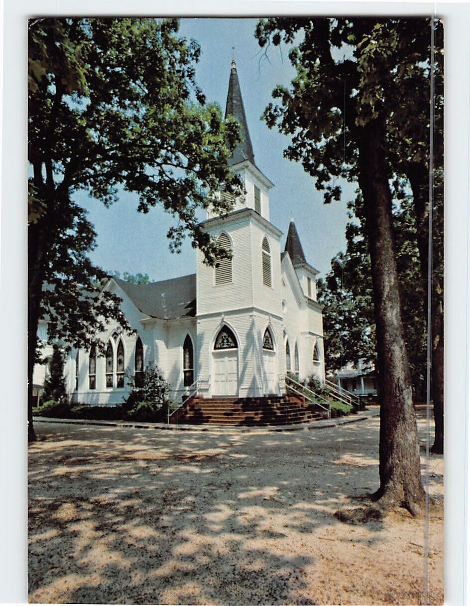 Postcard Plains Baptist Church Plains Georgia USA