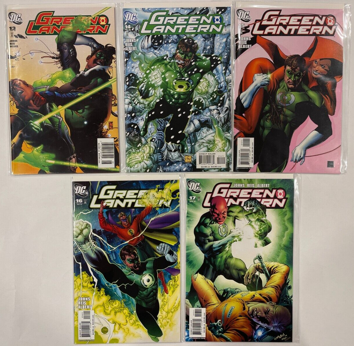 Green Lantern LOT (5)  RUN #13-17 - 2006 DC Comic Books