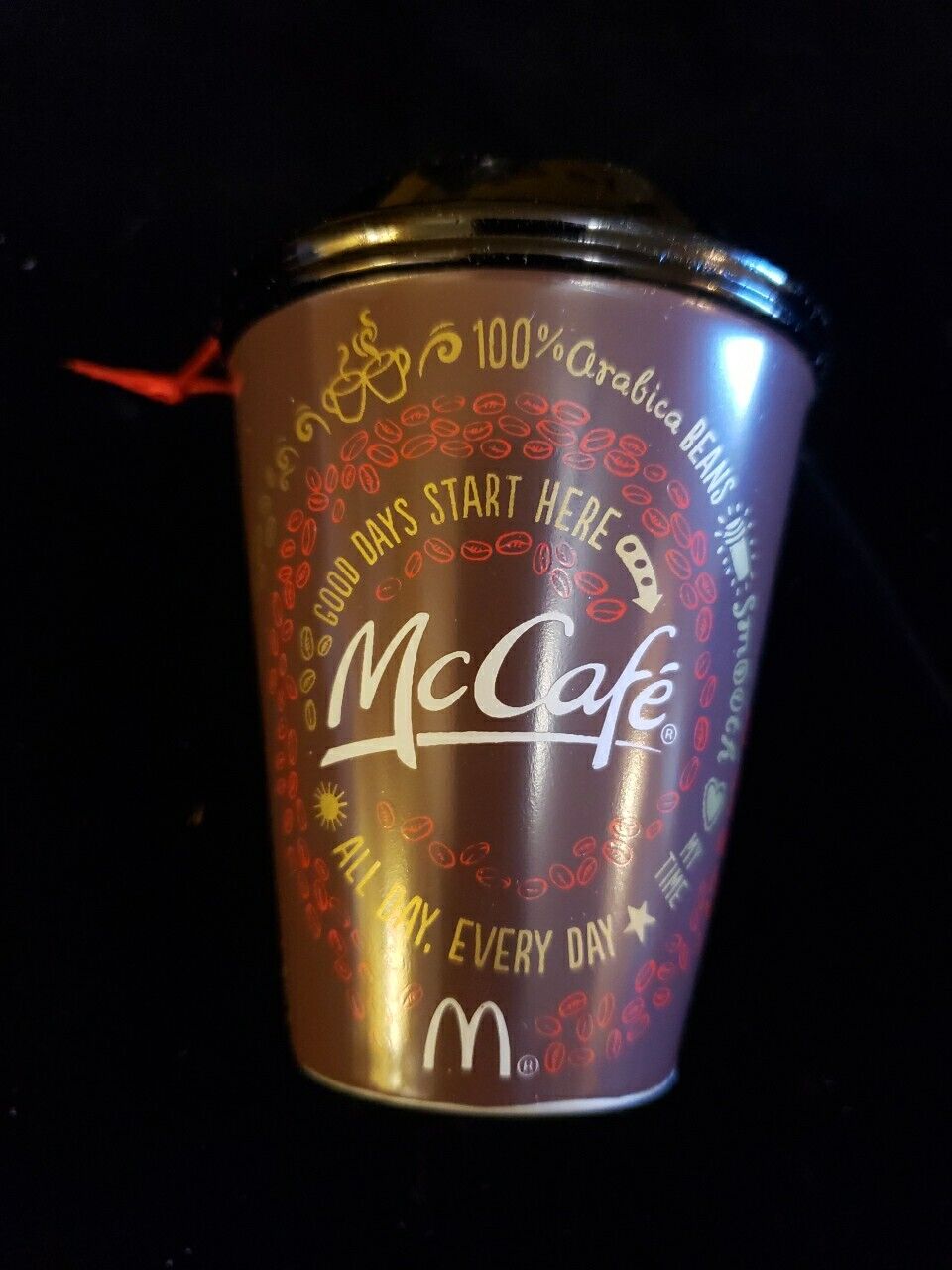 2014 McDonald’s Blown Glass McCafe Ornament 