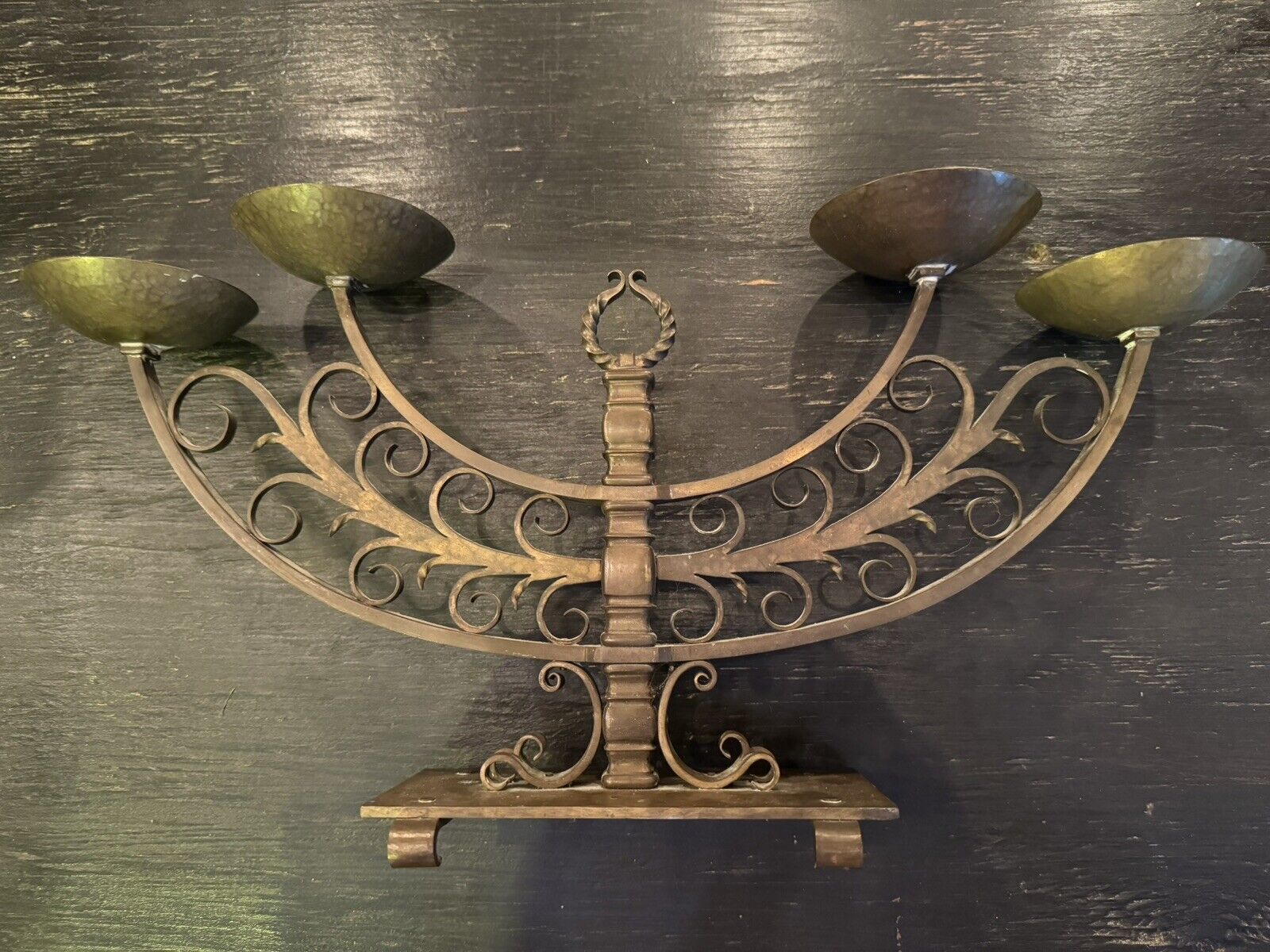 vintage Antique brass candelabra