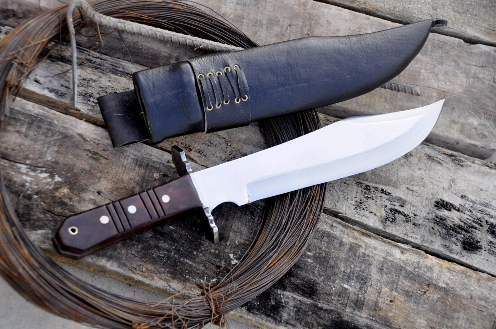 12 inches Bowie knife-Hunting-camping-tactical-combat bowie knives-handforged