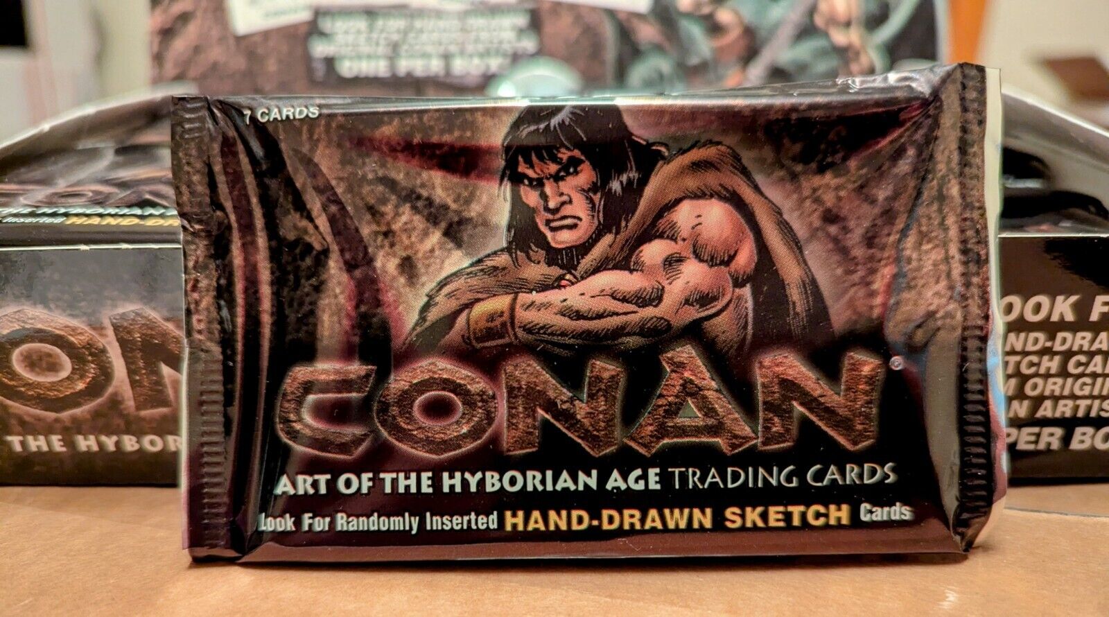 Rittenhouse Conan Art of the Hyborian Age 2004 Sealed Packs X3  7 Cards Per Pack