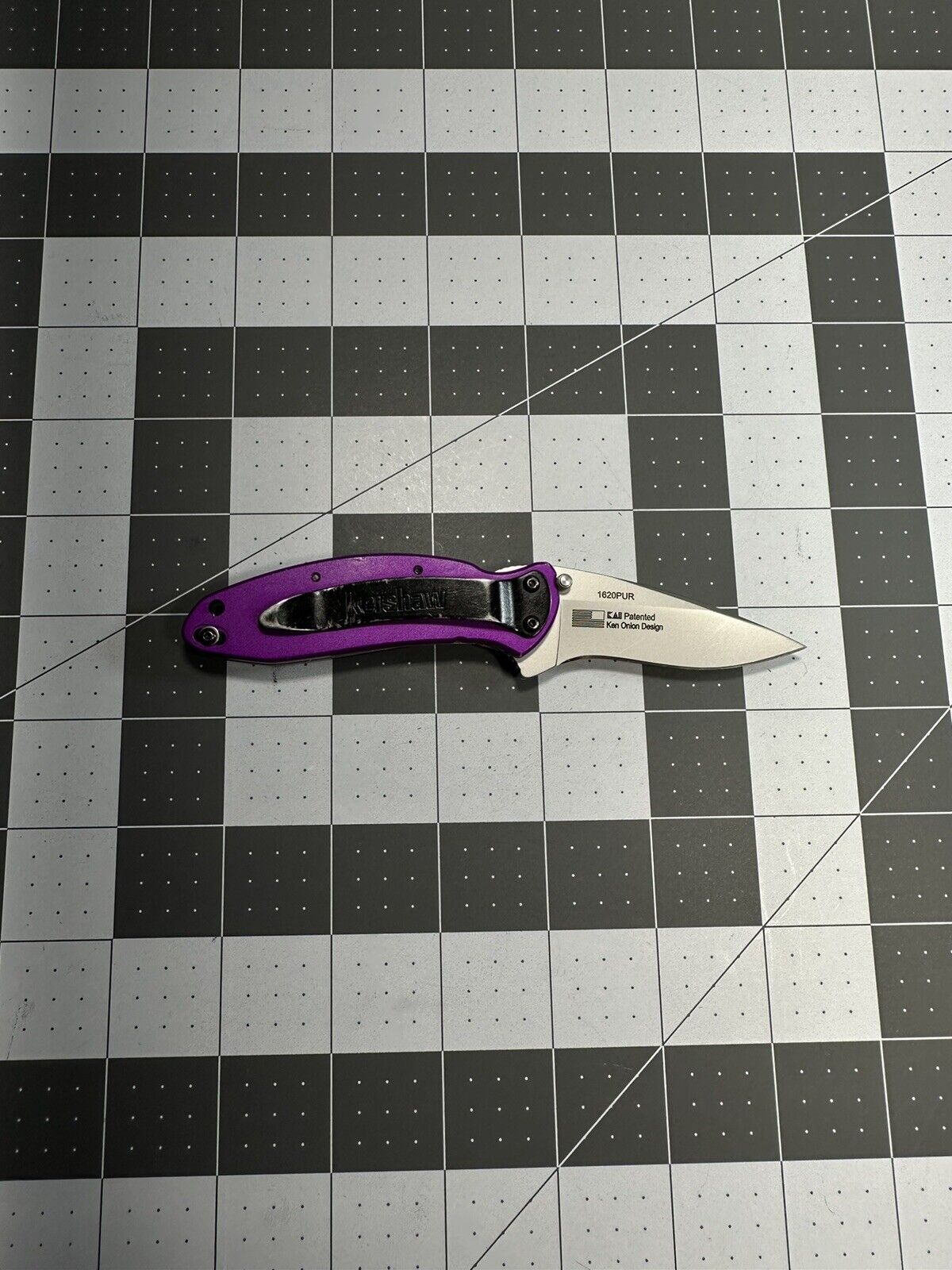 Kershaw 1620PUR Scallion Assisted Pocket Knife Purple - 6502