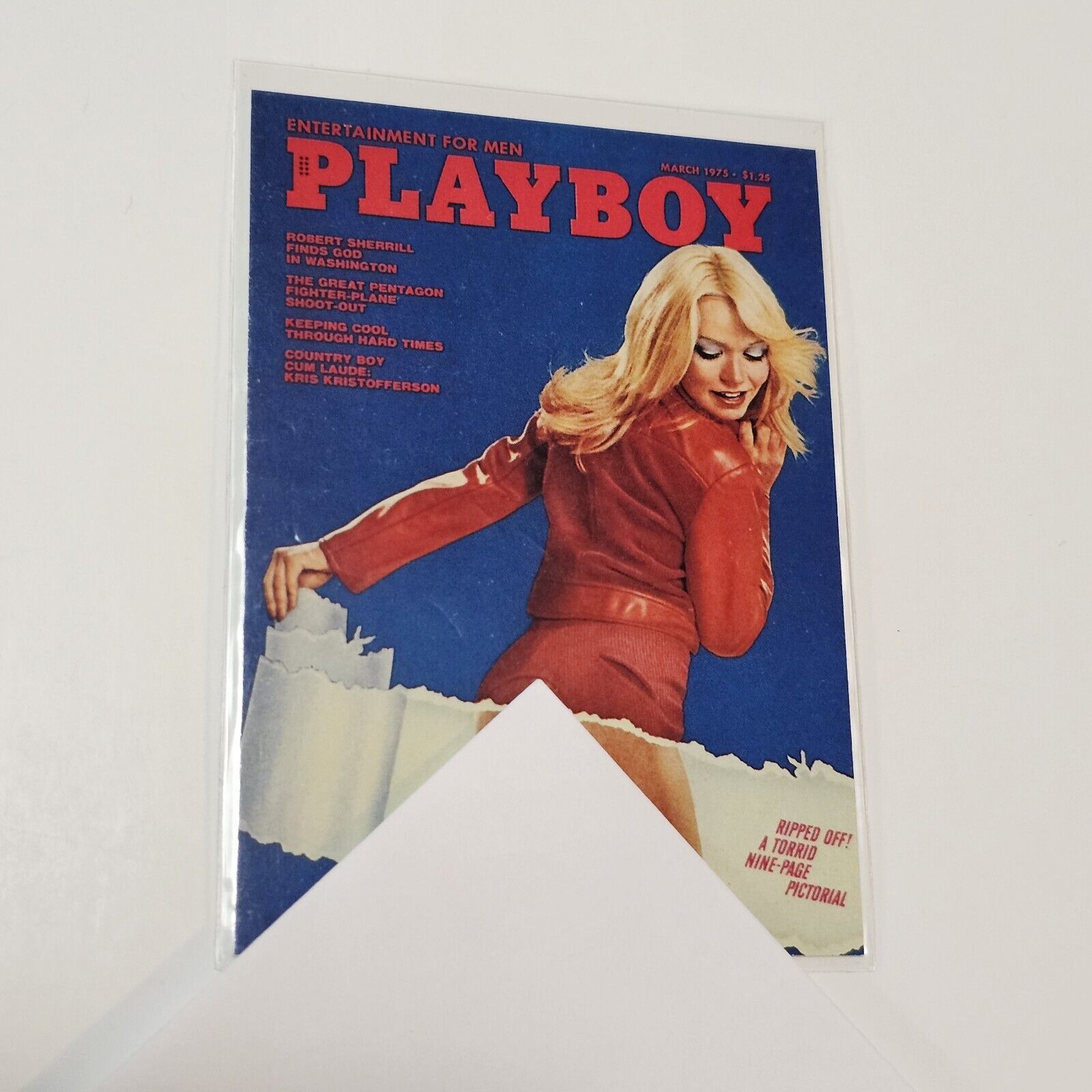 PLAYBOY MARCH 1975 PLAYBOY MAGAZINE 3PB Trading Card
