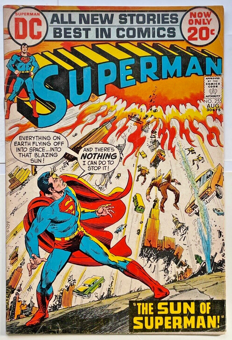SUPERMAN 255 - DC COMICS -1972