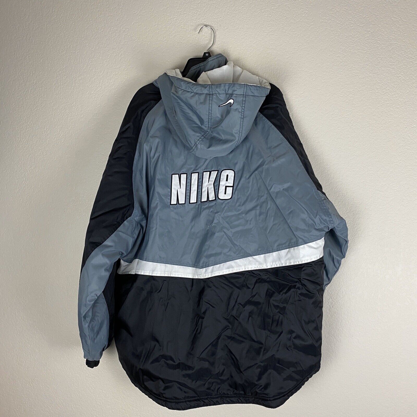 Nike Vintage Jacket Quilted Lined Coat Mens Size Large