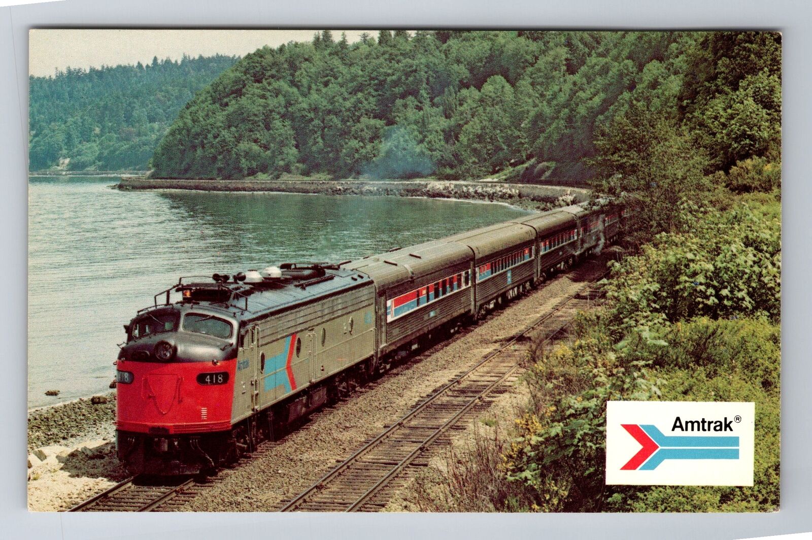 Amtrak\'s Coast Starlight/Daylight, Transportation, Antique Vintage Postcard