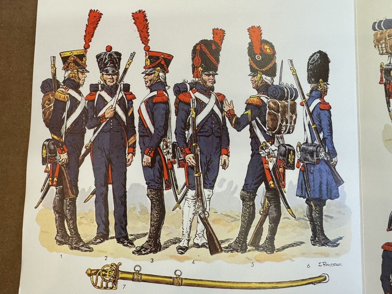 L'Armee Francaise By Rousselot Artillery A Pied Of The Imperial Guard