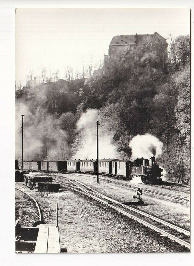 Ancient Ak Narrow Gauge Railroad Wolkenstein-Jöhstadt, Ausfahrt From Selva 14