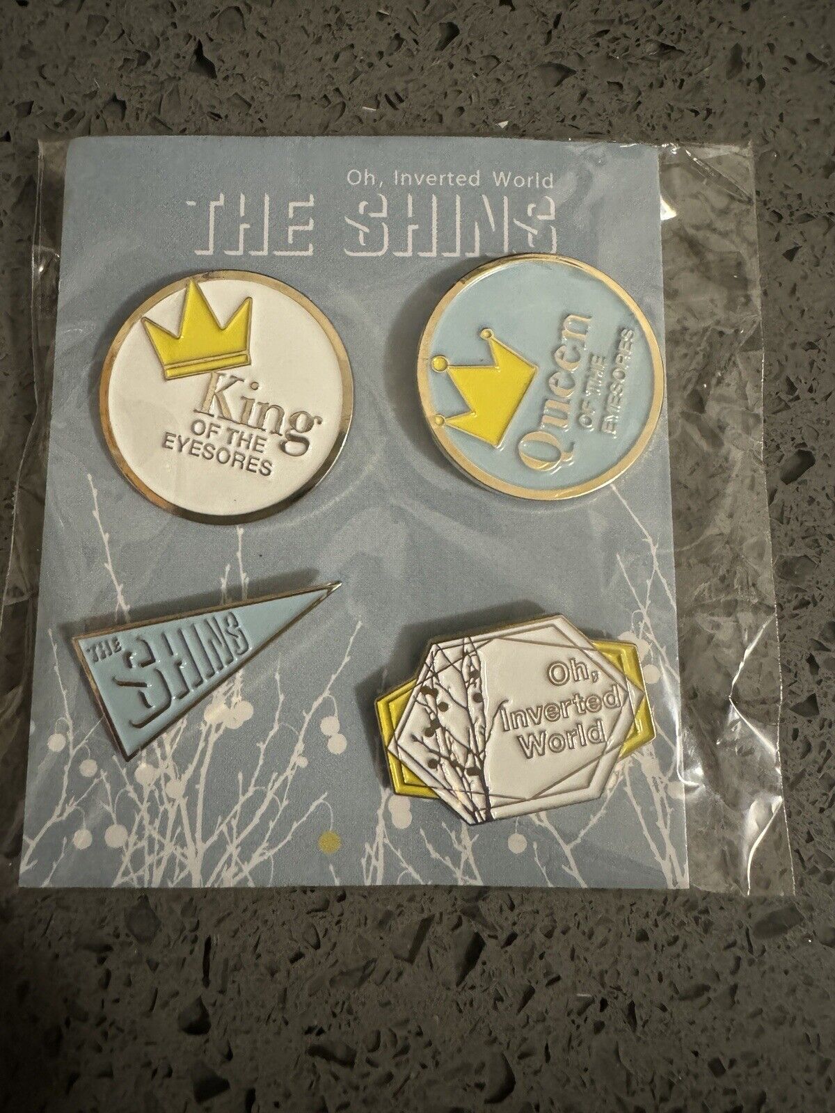 The Shins Oh Inverted World Pins Set of 4 Indie Rock Band Eyesores