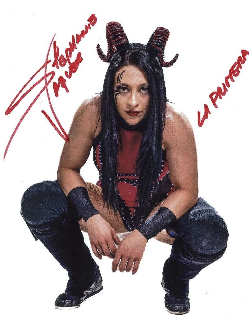 Autographed Stephanie Vaquer 8x10 Photo Hand Signed - Pro Wrestling Pose