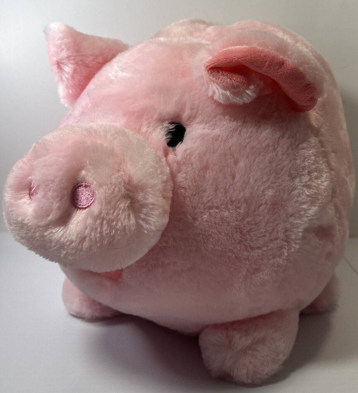 Plush Pink Piggy Bank FAB NY 15\