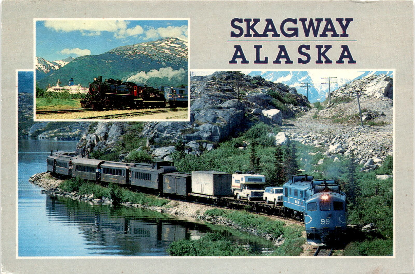 Skagway, Alaska, Klondike Gold Rush, history, town, nice place, lots Postcard