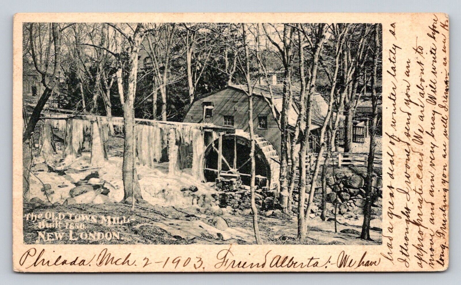 c1900 PMC Old Mill New London Connecticut P38A