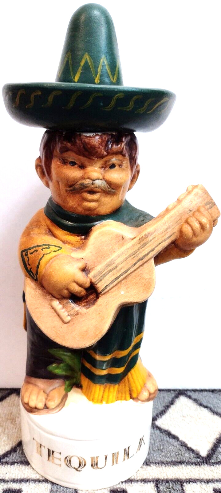 Vintage Alberta\'s Mold Ceramic Mexican Mariachi Player Tequila Decanter