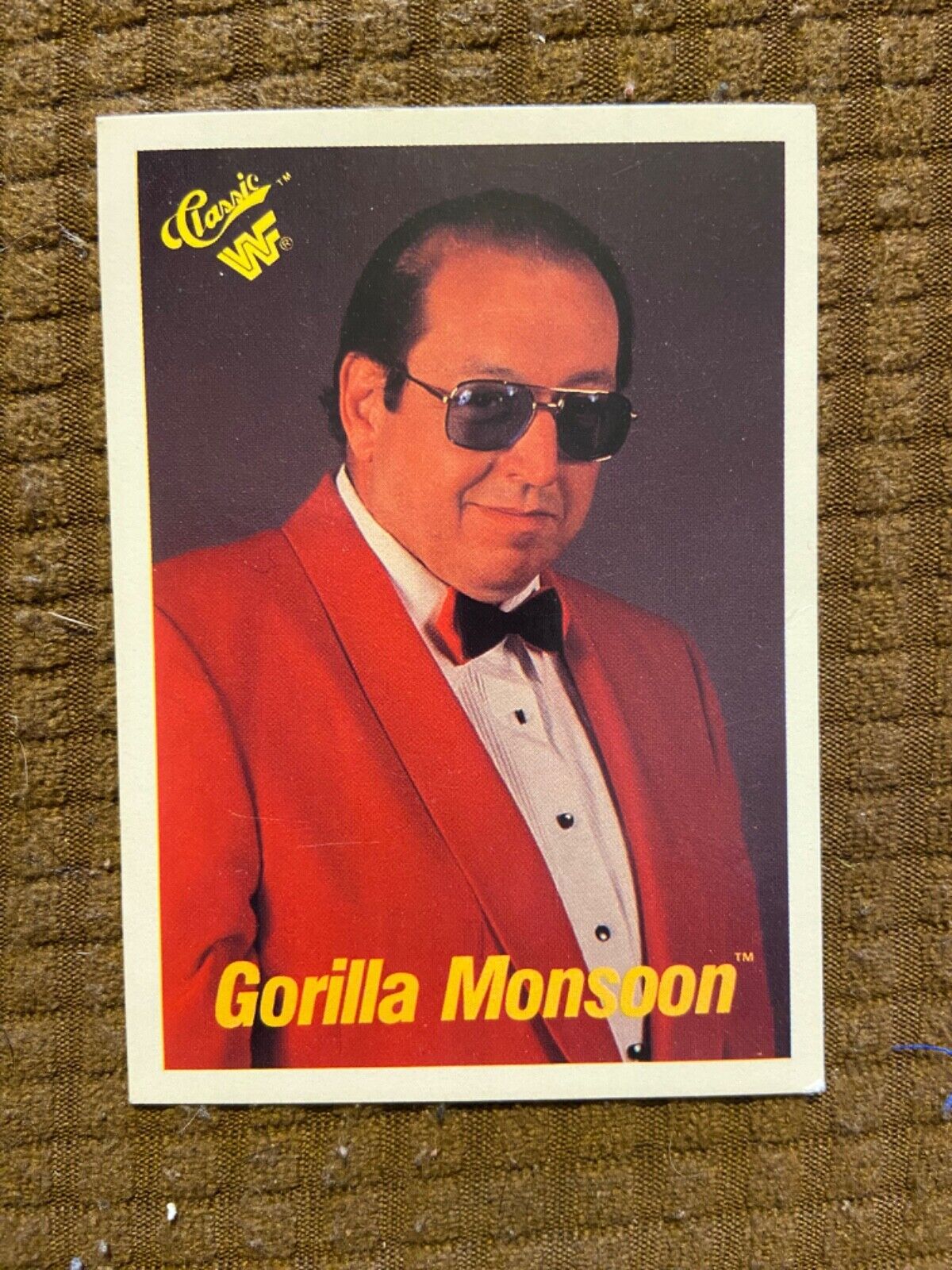 Gorilla Monsoon 1990 WWF Wrestling Classic Card #52 (NM)