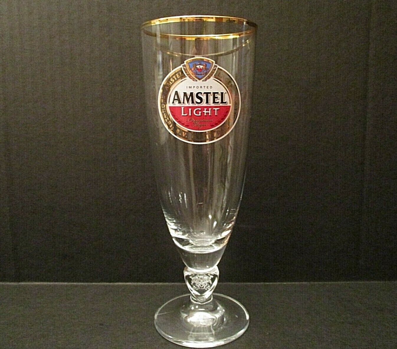 Amstel Light Beer Glass, PGA Professional Golf Association 33cl Stemmed Premium