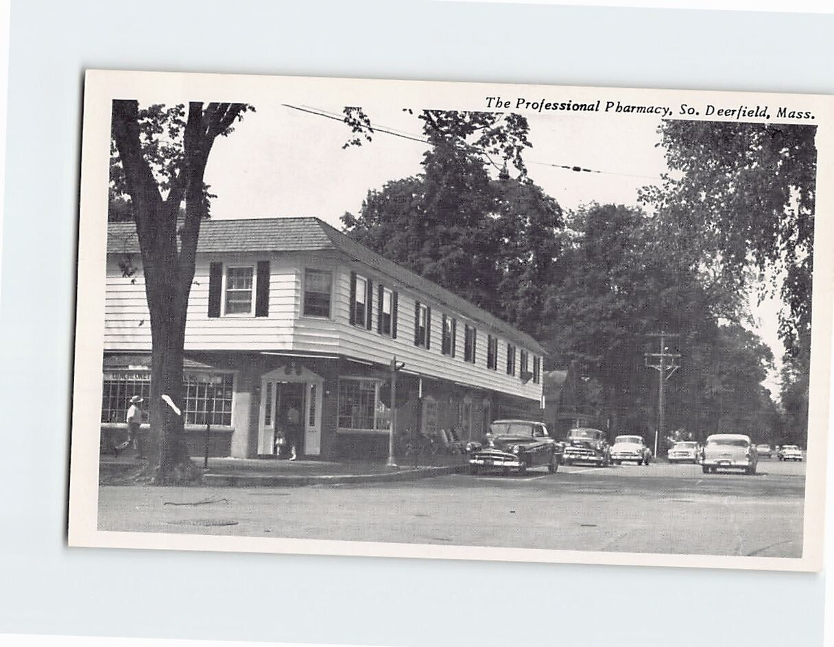 Postcard The Professional Pharmacy Deerfield Massachusetts USA