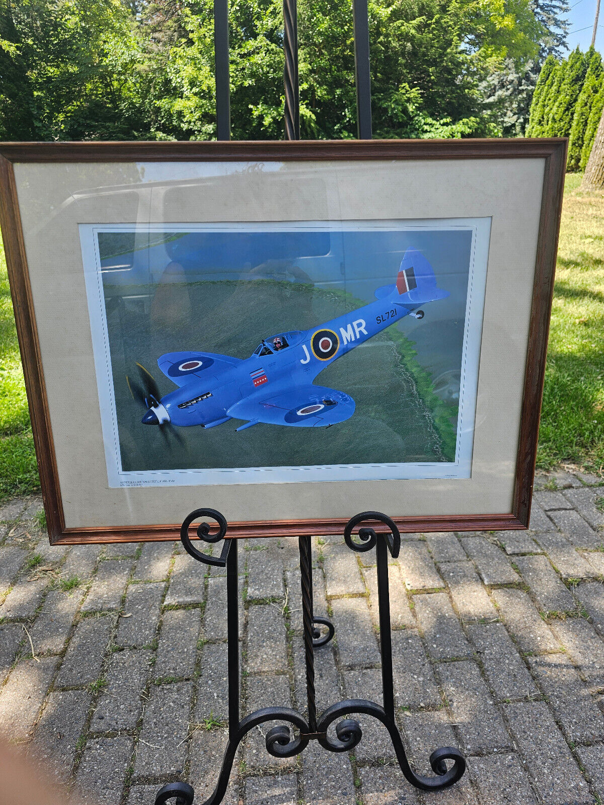 Supermarine Spitfire Aircraft Mk. X VIe Print Framed and Matted