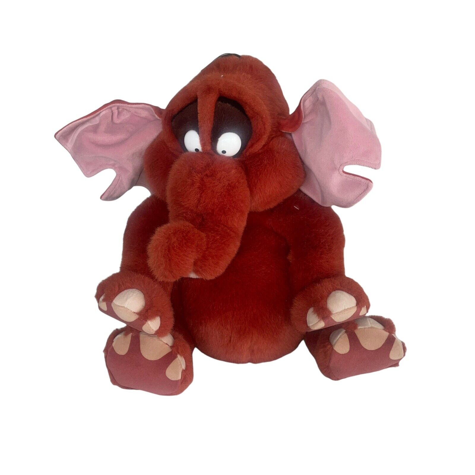 Vintage Gund Disney Tarzan Plush Tantor Elephant Large 18” Red Stuffed Animal