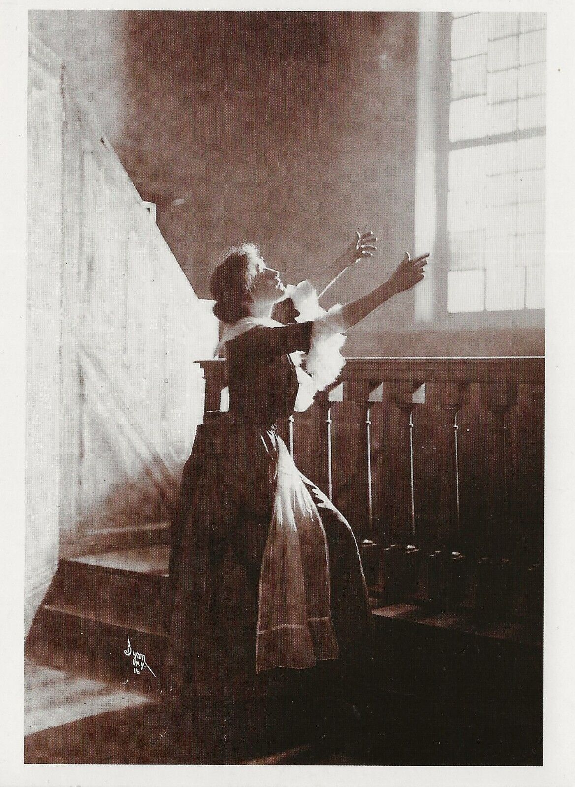 Postcard Eleanor Robson in Mary Johnson's Audrey Madison Sq Theatre NYC 1902
