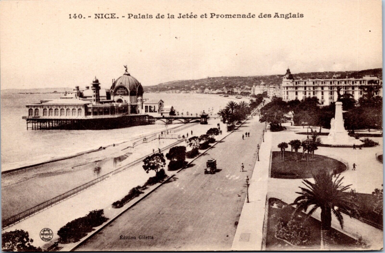 Postcard France Nice - Palais de la Jetee and Promenade des Anglais