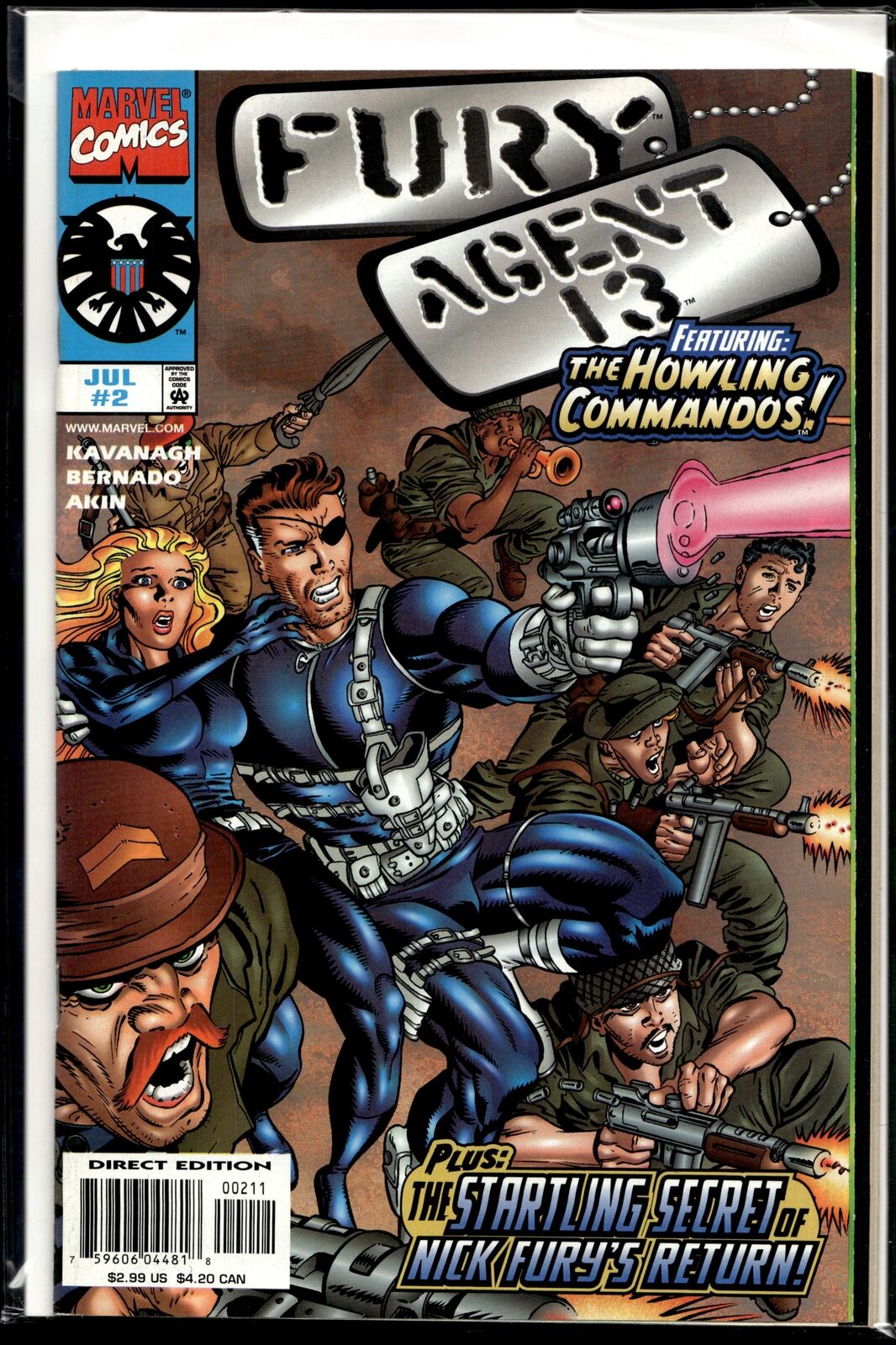 1998 Fury Agent 13 #2 Marvel Comic