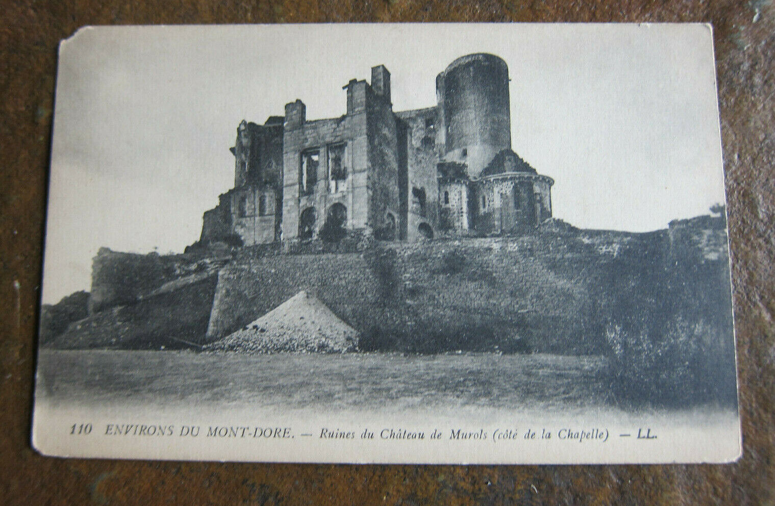 Vintage Postcard Ruins of the Château de Murol France 