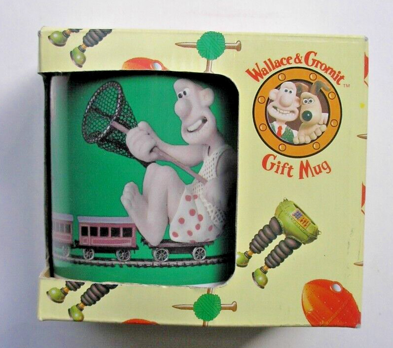 Wallace & Gromit Collectible ceramic Gift Mug 1989 MIB
