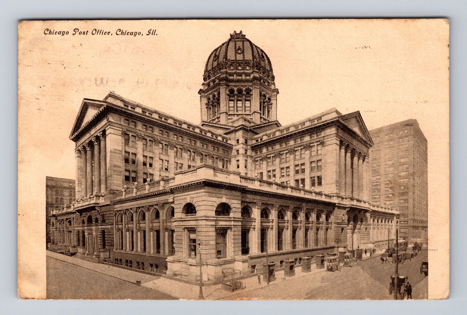 Chicago IL-Illinois, Chicago Post Office, Antique, Vintage c1909 Postcard