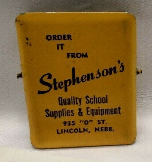 Vintage Stephenson\'s Quality School Supplies and Equipment Lincoln NE clip 