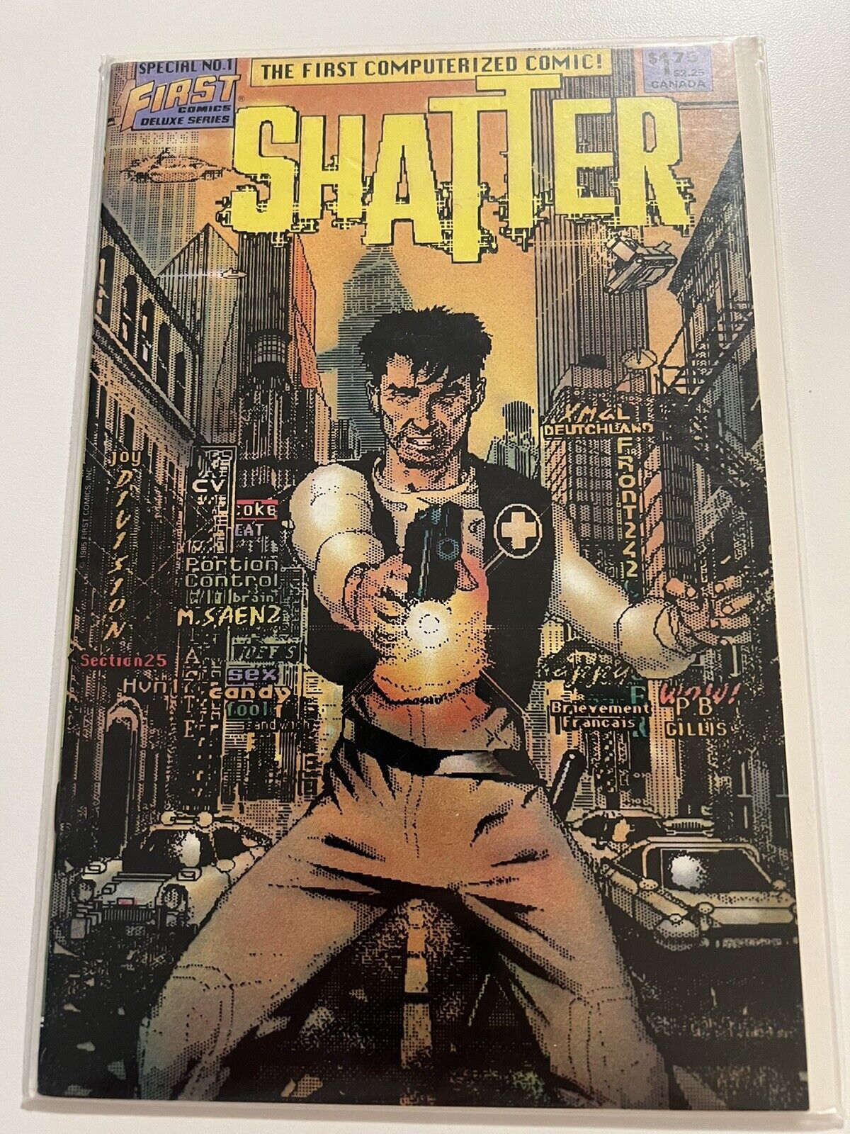 Shatter Special #1 First Computerized Comic First Comics, 1985 VF+ B&B