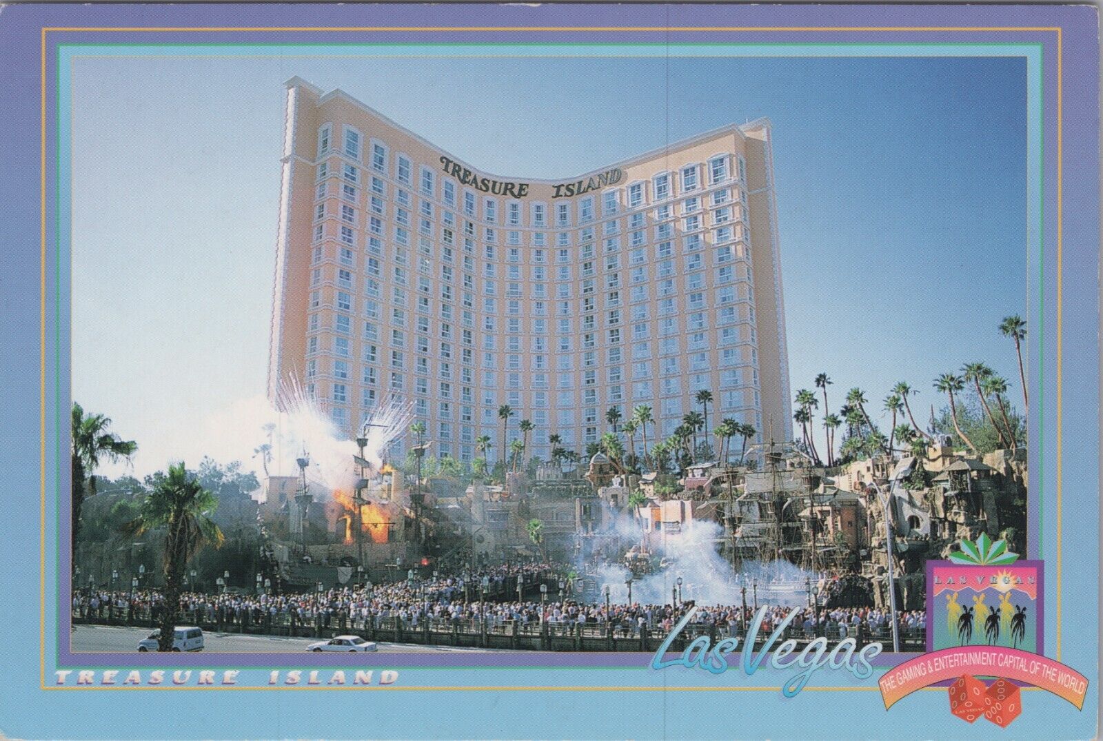 Treasure Island Casino Hotel in Las Vegas Nevada 4x6 Postcard UNP 7338.5