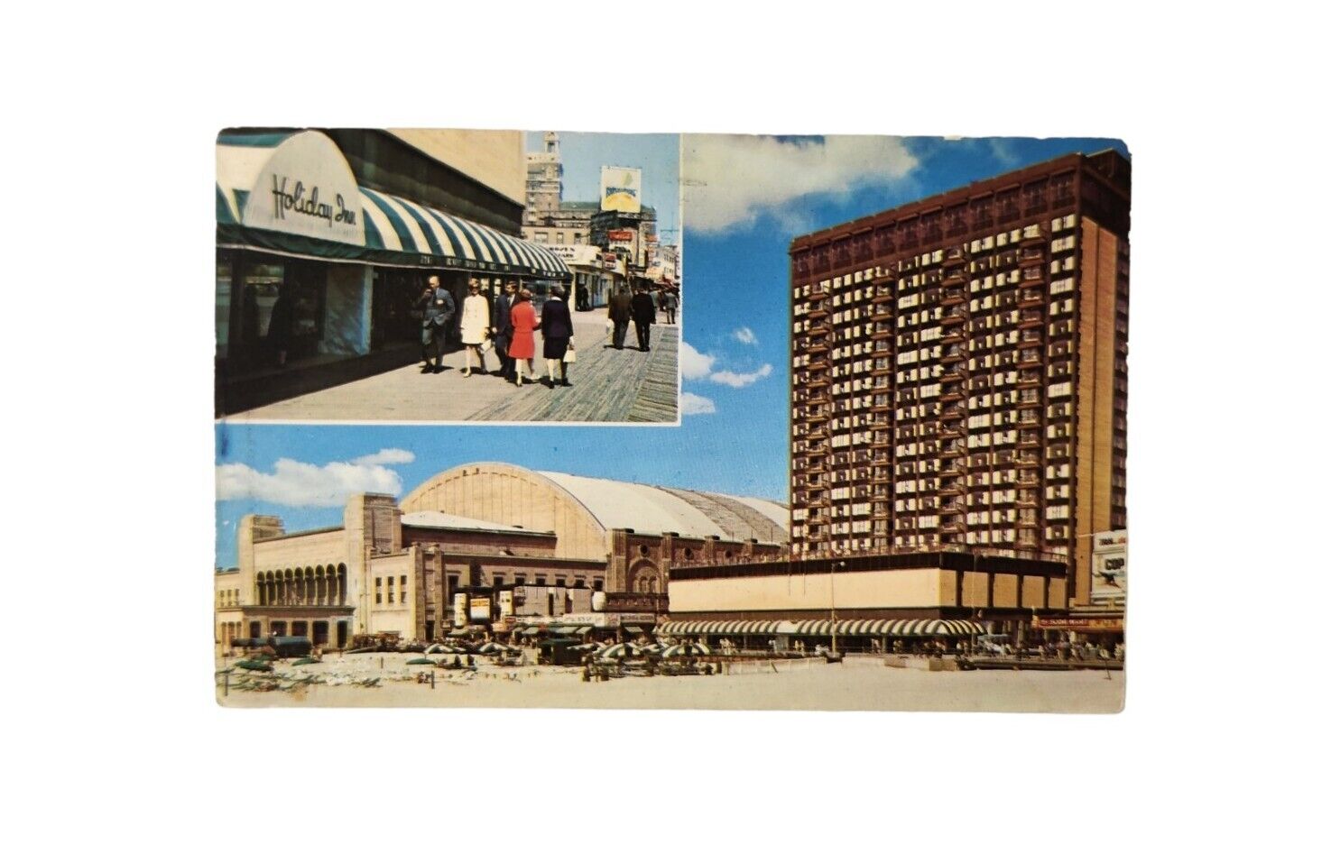 POSTCARD Holiday Inn & Convention Hall Atlantic City New Jersey NJ 1970s