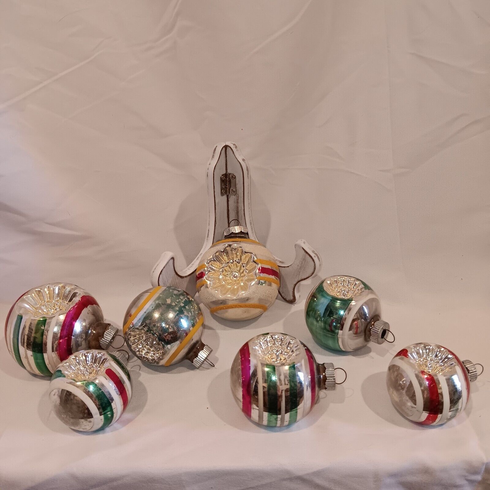 Vintage Shiny Brite Reflector Ornaments