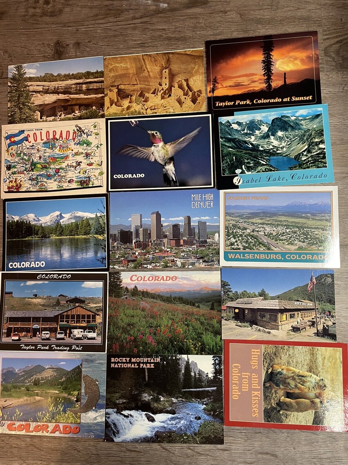 Lot of 15 Colorado Postcards- Various pics- 1980 through recent - posted or used