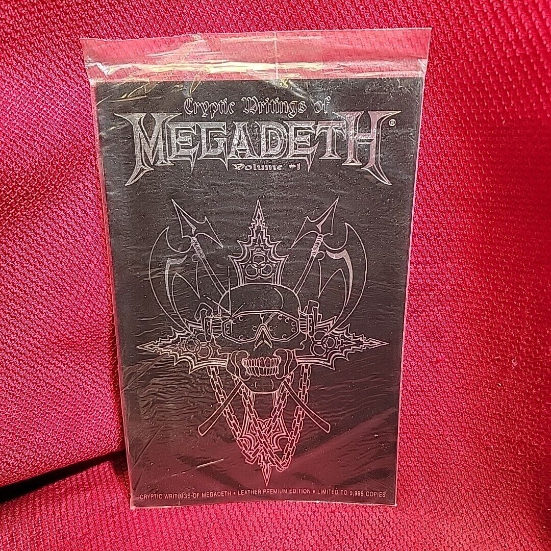 MEGADETH Cryptic Writings Of #1 rattlehead LIMITED Premium Leather chaos comics