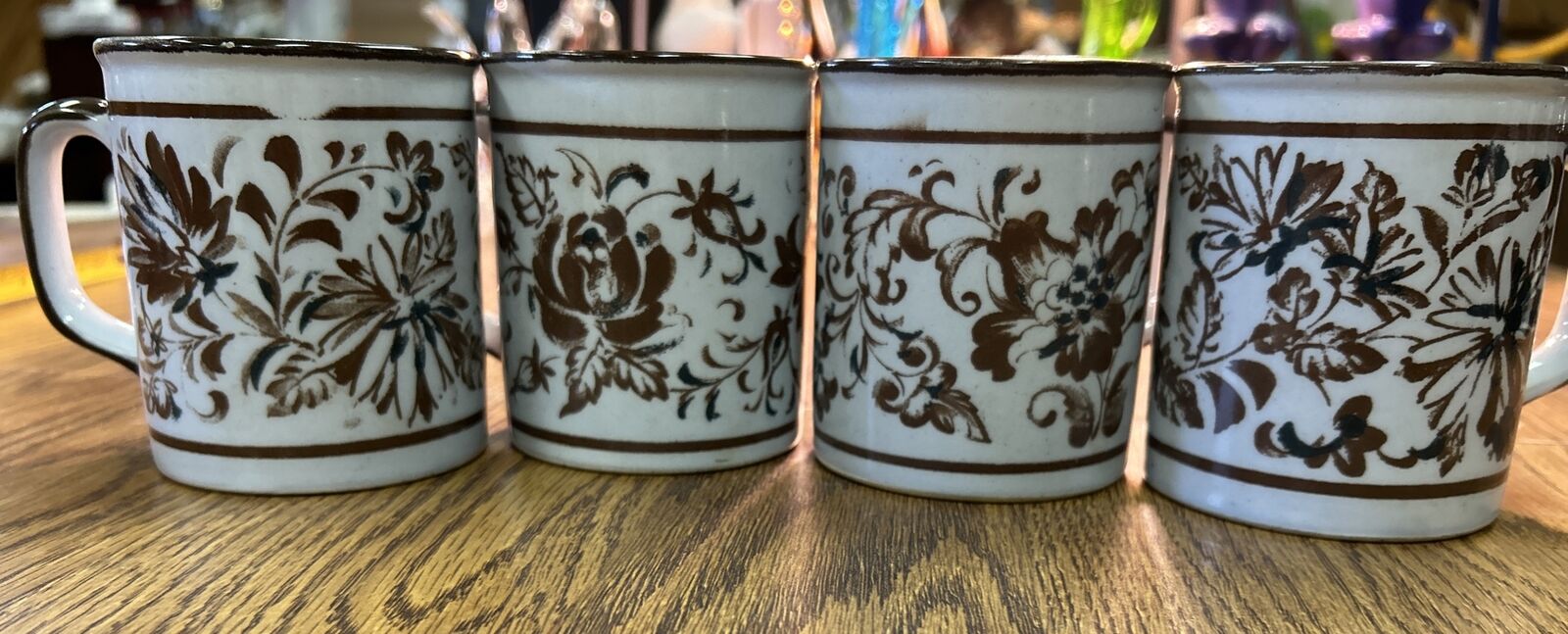 Vtg. Set /4 Coffee Mugs Made In Japan