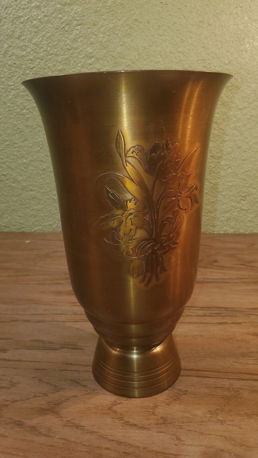 SilverCrest Decorated Bronze Sterling Vase Art Deco hallmarked #1033 