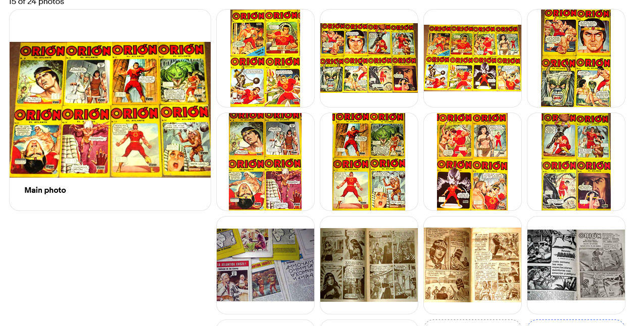 24Orion Comics#1-#24 1980\'s 1st Edition Mexican Latin AquaMan F-VF SciFi Spanish