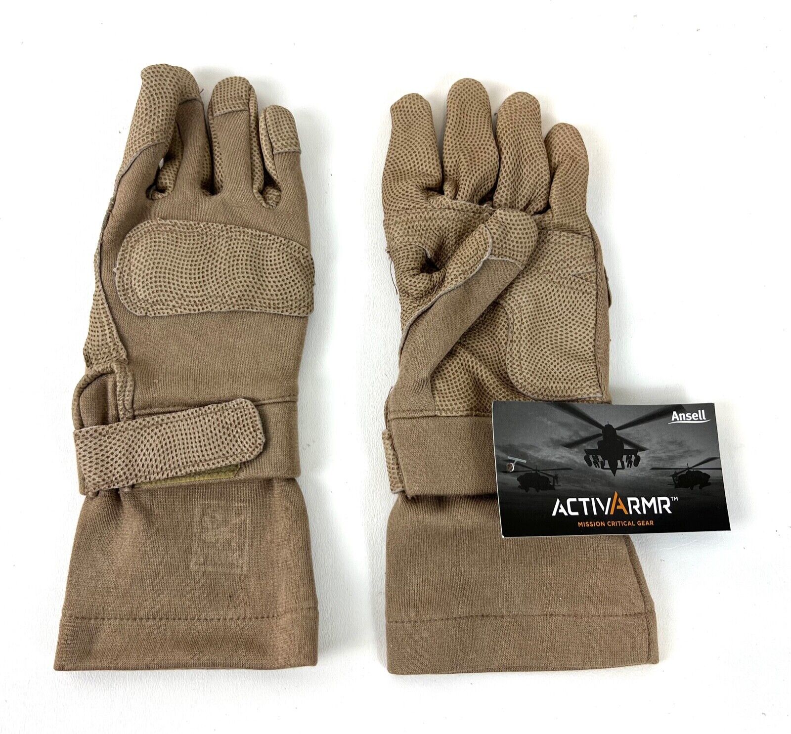 New USMC FROG Ansell ActivArmr 46-409 Combat GEC Gloves Coyote Tan Size Small